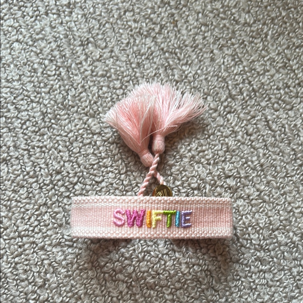 Pink Swiftie Woven Bracelet